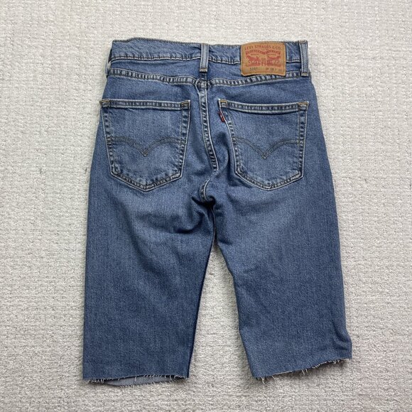 Levi’s 510 Cutoff Denim Shorts Men’s Size 28 Blue Distressed Jean Summer Casual - Picture 1 of 12